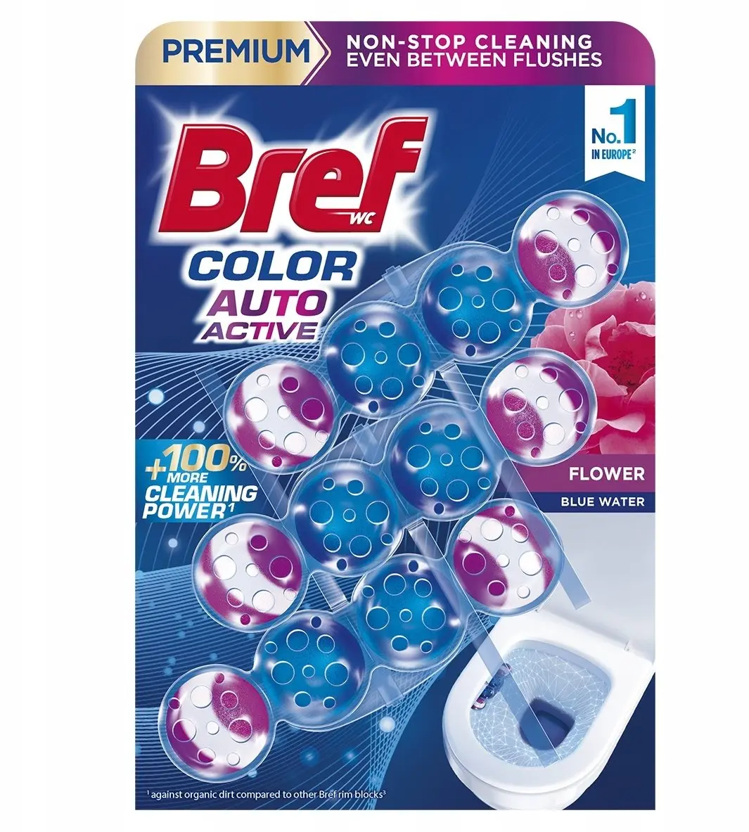 Tualetes tīrīšanas bumbiņas Bref Color Activ