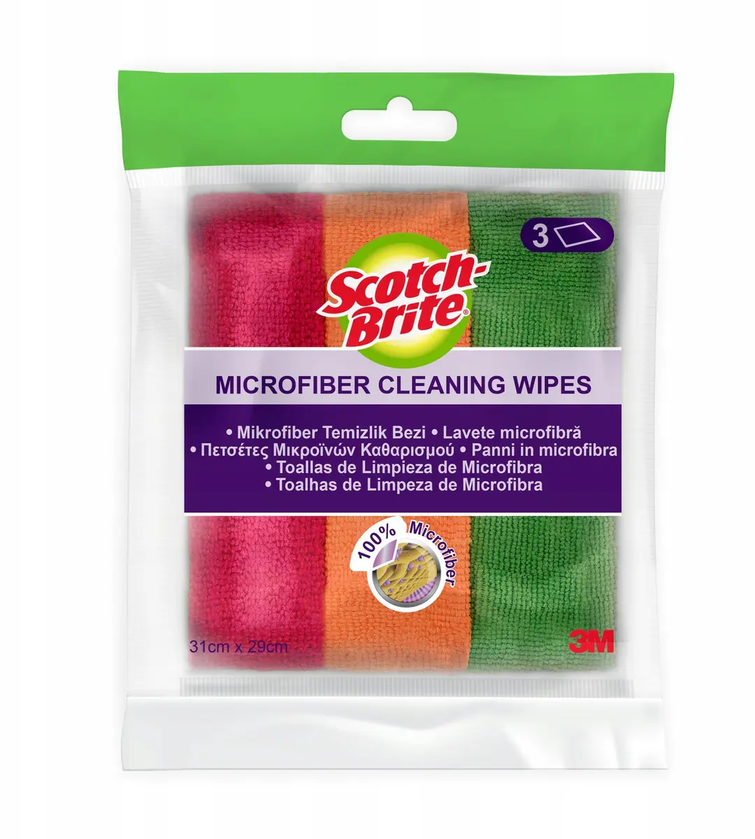 Masterkidz Scotch-Brite Basic mikrošķiedras lupatiņas, 3