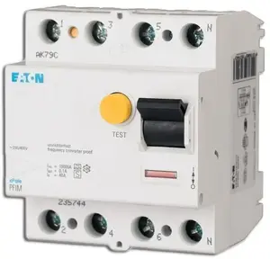 Eaton PFIM-100/4/003-A noplūdes strāvas aizsargslēdzis, 4-polu, 100A, 30mA, A tips