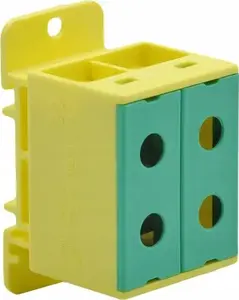 Incobex ZGX-2x35 2-Way Rail Terminal Block 35mm2 Yellow-Green