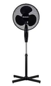 Grīdas ventilators Ravanson WT-1040SB, 45W, 3 ātrumi, melns
