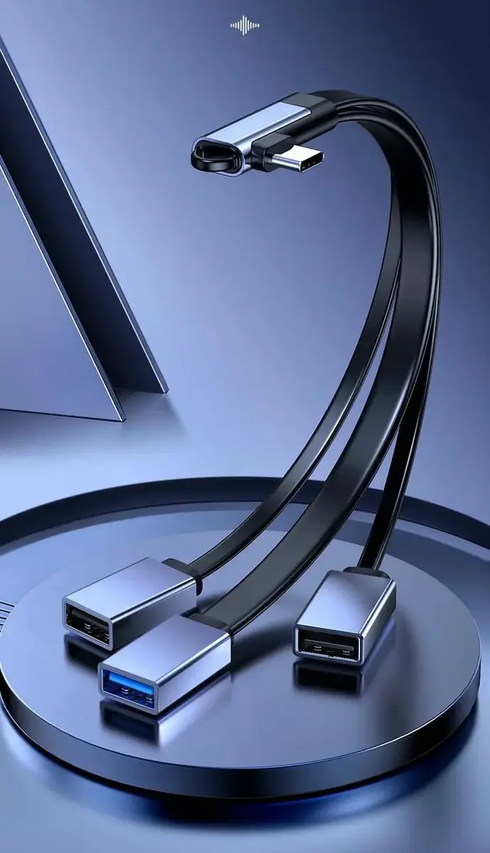 MicroConnect MC-USBCANG-USBA3WAY USB-C sadalītāja kabelis Photo 2
