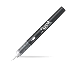Sharpie 2218111 Acrylic Brush Tip Marker, White