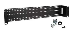 ProBase CO-DIN-2U-UNI universāls 2U montāžas panelis 19 collu RACK skapjiem