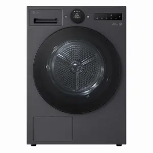 LG RHX7010TBB Freestanding Heat Pump Tumble Dryer, 10 kg, Black