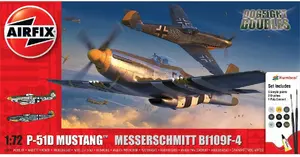 Airfix Dogfight Double Model Kit P-51D Mustang vs Bf109F-4