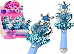 LEANToys Princess Wand with Colorful Lights and Sound Effects Blue