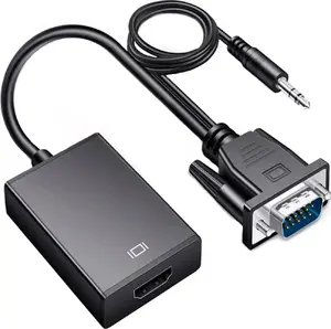 Retoo HDMI to VGA D-Sub Adapter with 3.5mm Audio Jack