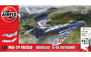 Airfix Mig 17F Fresco and Douglas A-4B Skyhawk Dogfight Double Model Kit 1:72