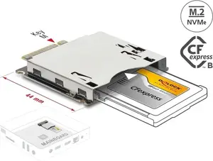Delock M.2 Key M to CFexpress Type B Adapter