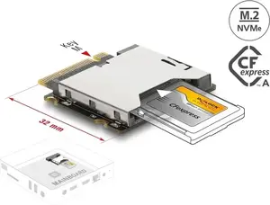 Delock M.2 Key M to CFexpress Type A Adapter