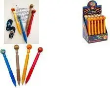 WEDO ASTROBall Gel Pens, Fine Tip, Blue Ink, Rubberized Grip, 24-Piece Display