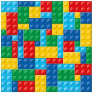 Paw Decor Collection Paper Napkins Colorful Bricks 33x33 cm