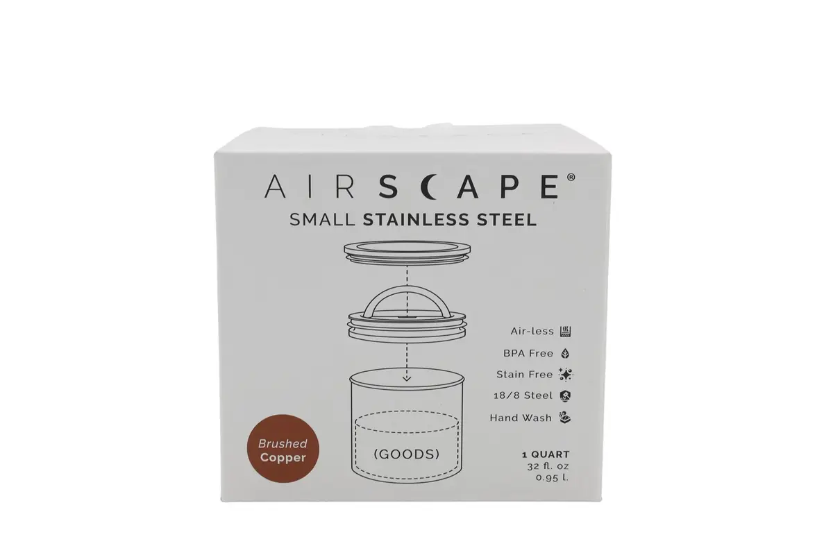 Airscape nerūsējošā tērauda kafijas uzglabāšanas trauks