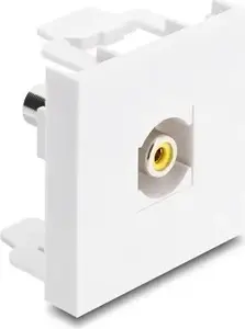 Delock Easy 45 Module RCA Female to RCA Female Adapter Yellow/White