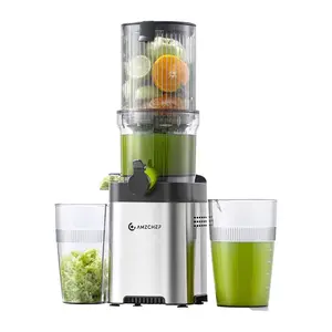 AMZCHEF CE-ZM1902M-SV Slow Juicer, Silver