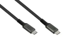 Digitus 2240-CCT005A USB-C to USB-C Cable, USB 2.0, 0.5 m, Black