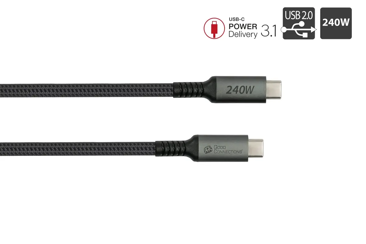 Digitus 2240-CCT005A USB-C uz USB-C kabelis 0.5 m Photo 3