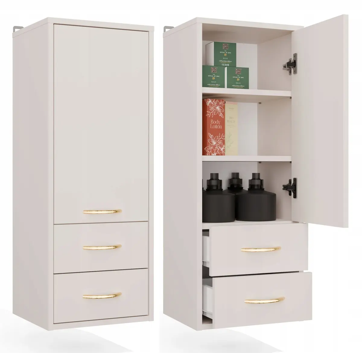 Vannas istabas skapis-kolonna Topeshop NINA W1D2S
