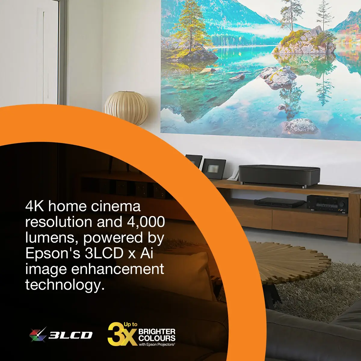 Лазерный проектор Epson Lifestudio Grand Plus EH-LS970B 4K UHD Photo 2