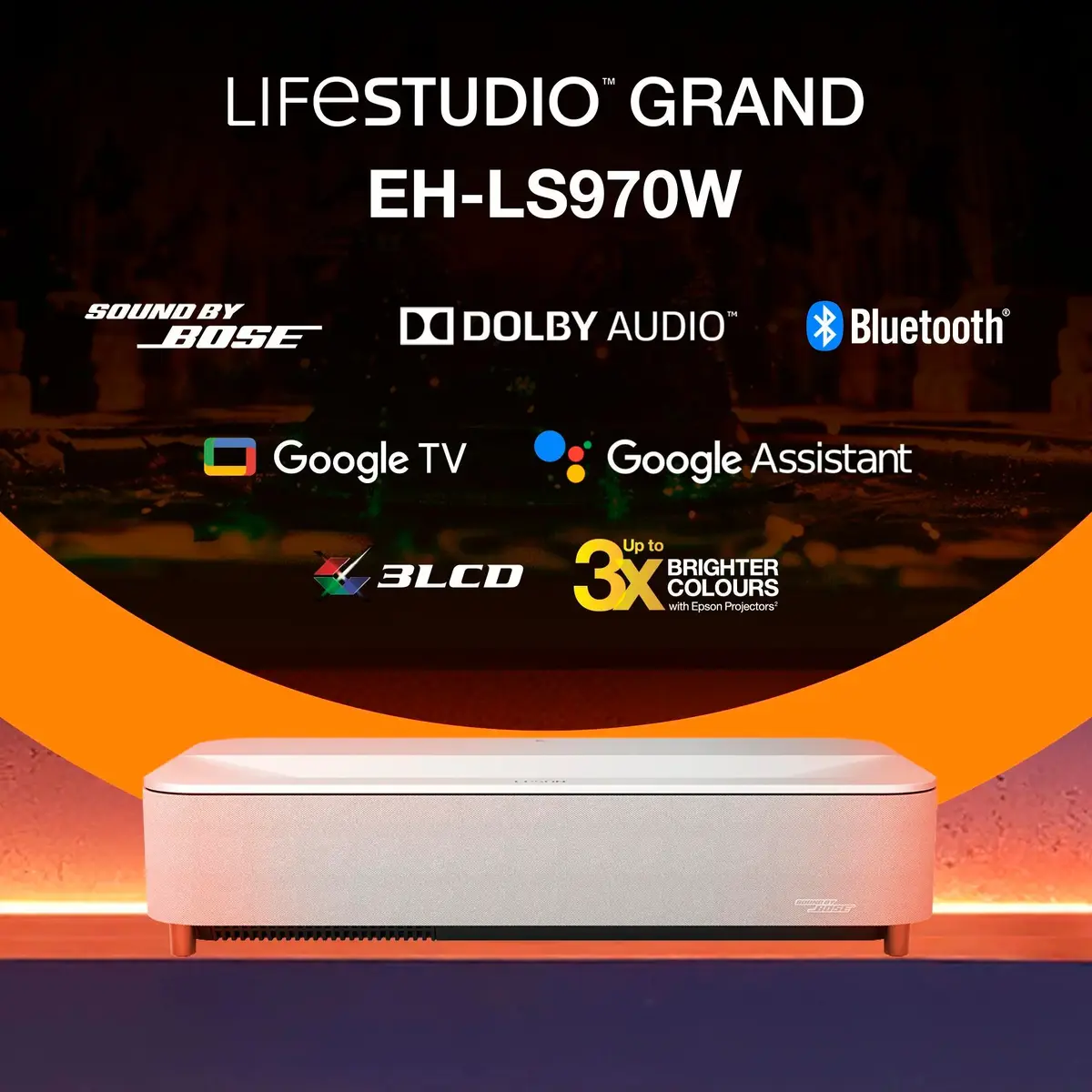 Лазерный проектор Epson Lifestudio Grand Plus EH-LS970W 4K UHD Photo 5