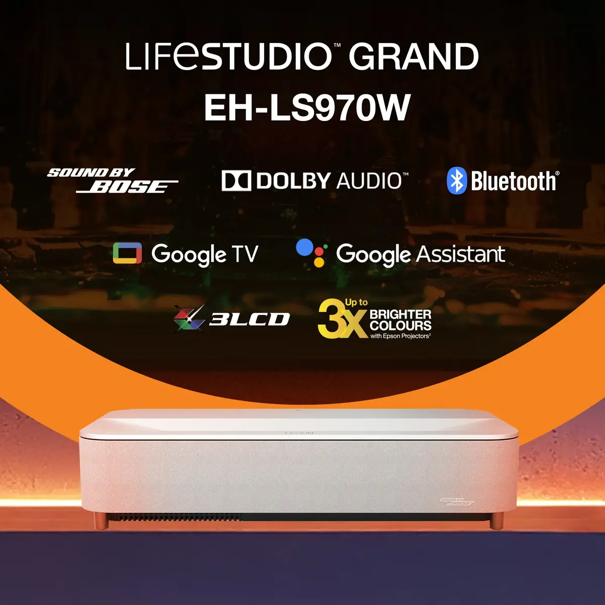 Лазерный проектор Epson Lifestudio Grand Plus EH-LS970W 4K UHD Photo 10