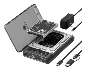 ICY BOX Spade Clone 3882 HDD/SSD Enclosure for M.2, 2.5" and 3.5" Drives, 10 Gbit/s, USB Type-C