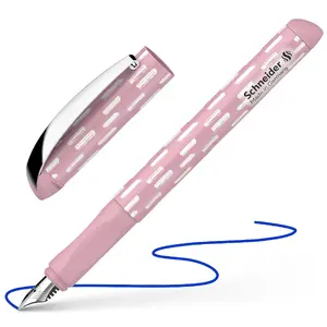 Schneider Glam IK Natural Fountain Pen, Blue Ink, Medium Nib