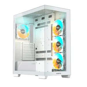 GIGABYTE C500 PANORAMIC STEALTH Midi Tower PC Case, White