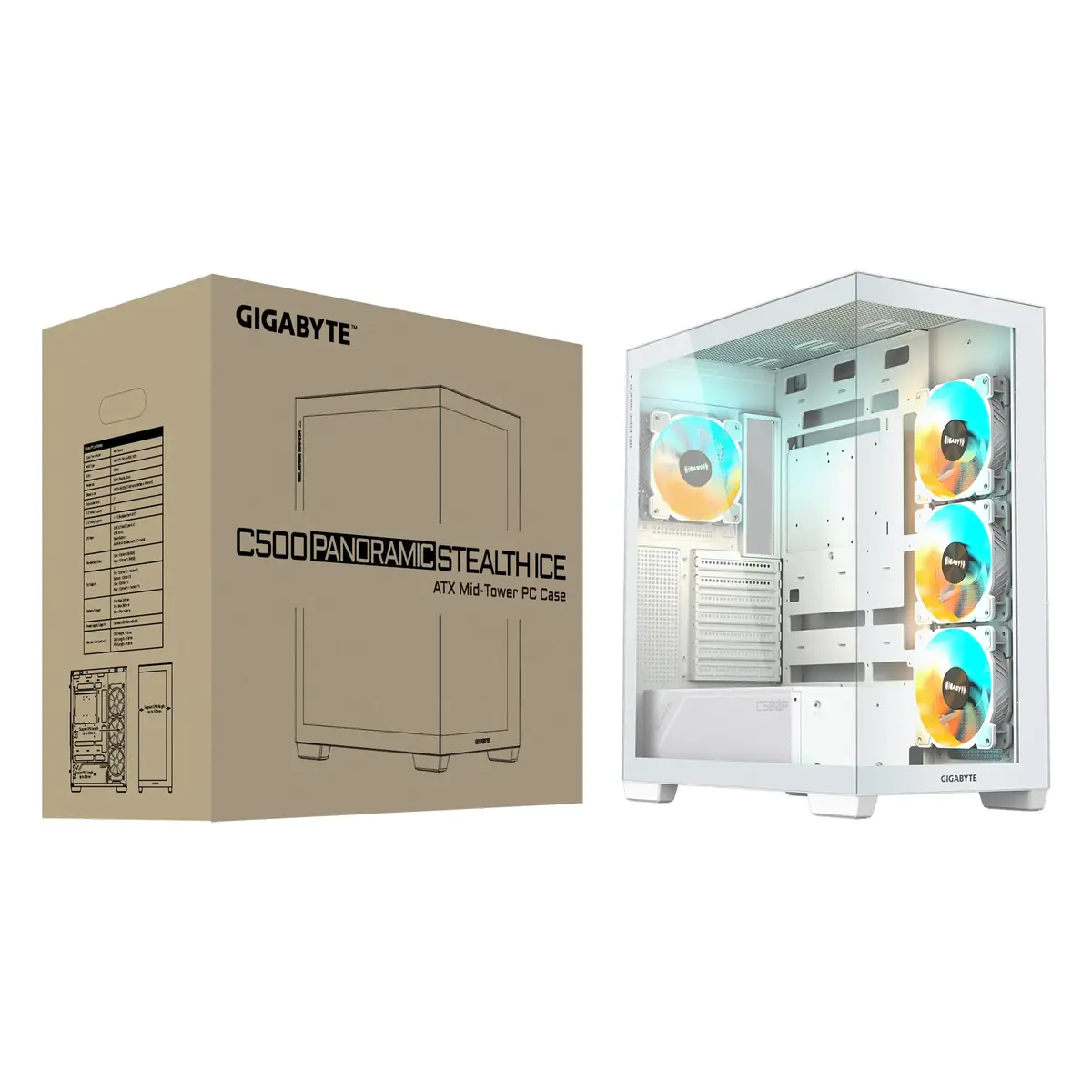 Корпус GIGABYTE C500 PANORAMIC STEALTH Midi Tower Photo 8