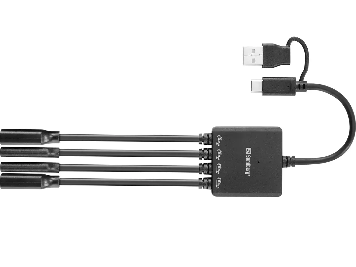 Разветвитель Sandberg USB-C/A на 2A+2C Photo 2