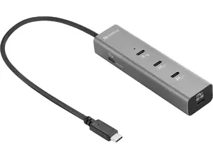Sandberg USB-C 5-in-1 MediaDock dokstacija ar 4K Ultra HD atbalstu un 100W jaudu