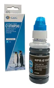 G&G 18720 Compatible Cyan Ink Refill for Epson EcoTank