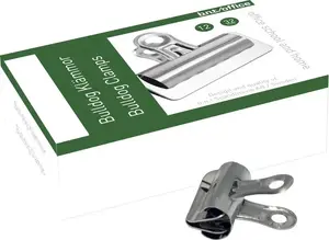 Stickn B.N.T 746700 Binder Clips, 32 mm, Silver, 12 Pieces