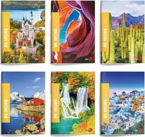 Interdruk Be More Geo A4 Notebook, 36 Sheets, Squared
