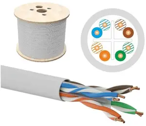 Сетевой кабель Alantec U/UTP категории 6, 4 пары, LSOH, B2ca, 1 Гбит/с, 500 м, серый