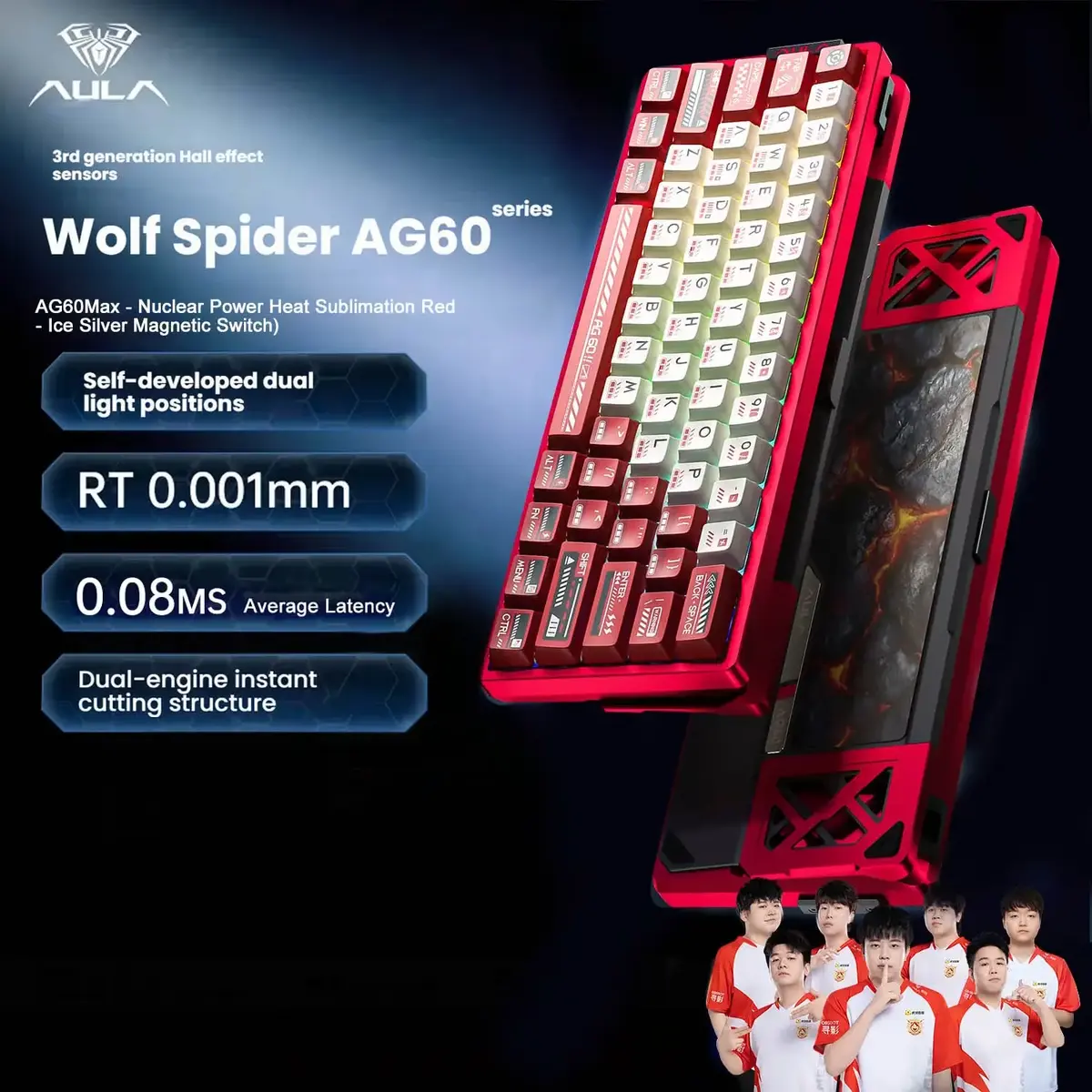 AULA AG60 60% mehāniskā spēļu tastatūra Photo 3