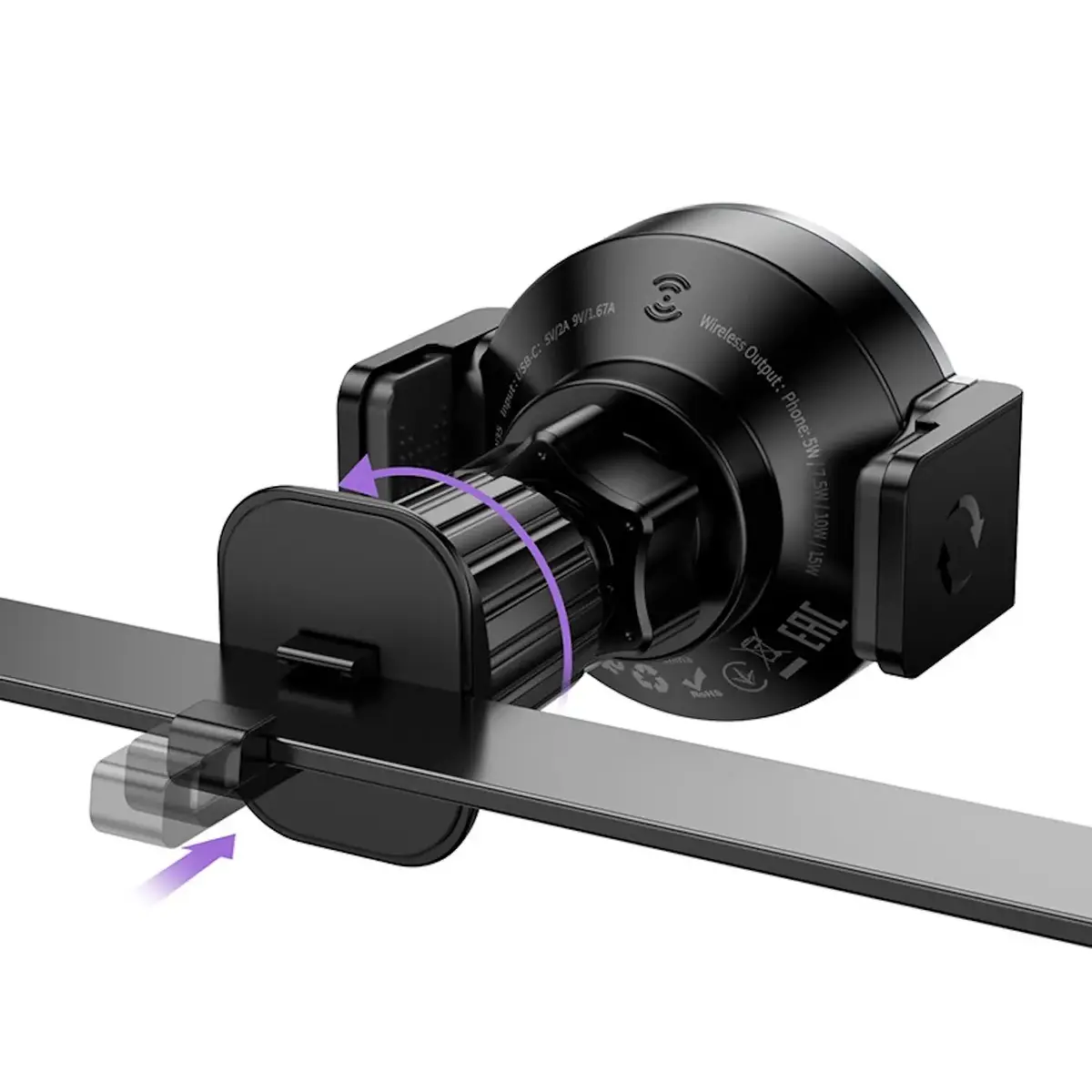 Hoco HW35 MagSafe automašīnas lādētājs un turētājs 15W Photo 5