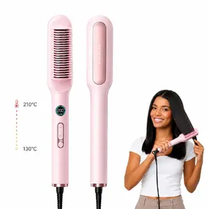 Расческа для укладки волос Wavytalk Sleek Sweep, розовая