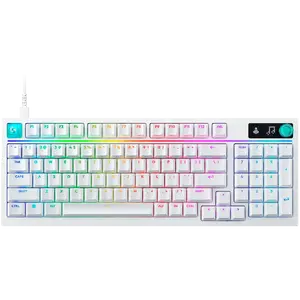 Logitech G316 X 98 Wired Gaming Keyboard, Tactile Switches, USB, US International Layout, White
