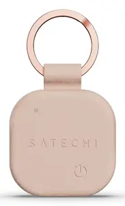 Satechi FindAll Leather Keychain for Apple Find My, Rose