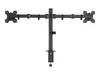 Equip galda stiprinājums diviem monitoriem 17"-32" melns Photo 2
