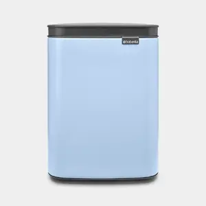 Brabantia Bo Waste Bin 4 L Rectangular Steel Black and Blue