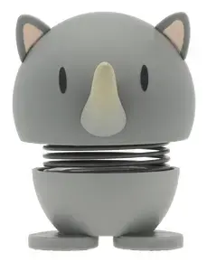 Коллекционная фигурка Hoptimist Soft Rhino S серого цвета