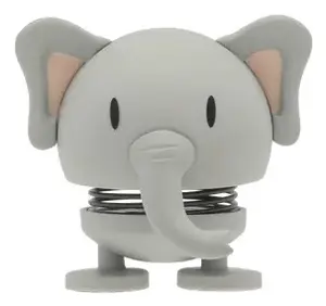 Коллекционная фигурка Hoptimist Soft S Elephant, серая