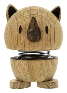 Hoptimist Rhino Collectible Figure, Oak