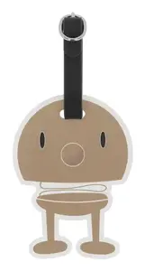 Hoptimist 36412 Luggage Tag, Silicone, Black and Chocolate