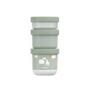 Mepal Little Dutch Lunch Box Set, 3-Piece, Olive