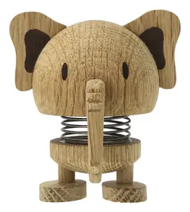 Hoptimist Elephant Collectible Figure, Oak