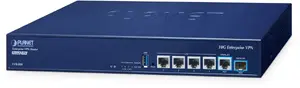 PLANET XVR-800 Enterprise Dual 10G VPN Gateway Controller with Desktop and Rack Mounting Support, Blue